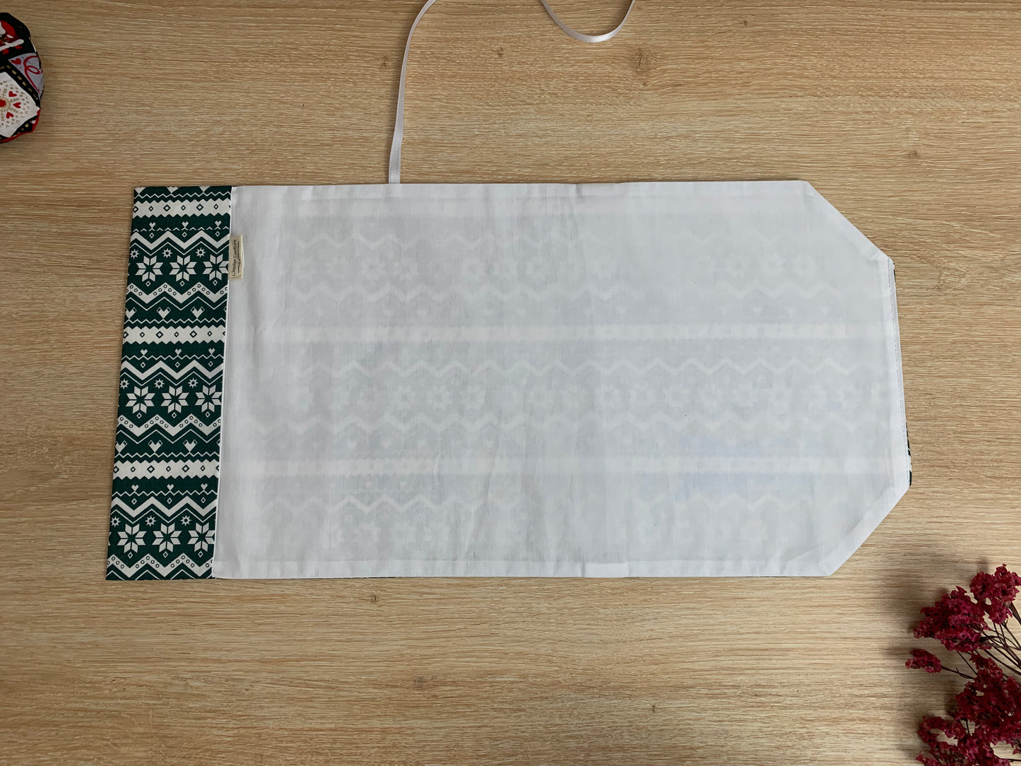 Couvre-livre - Noël géométrique