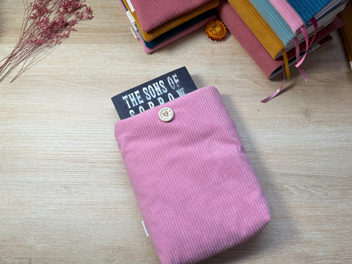 Pochette à livre - Velours Rose