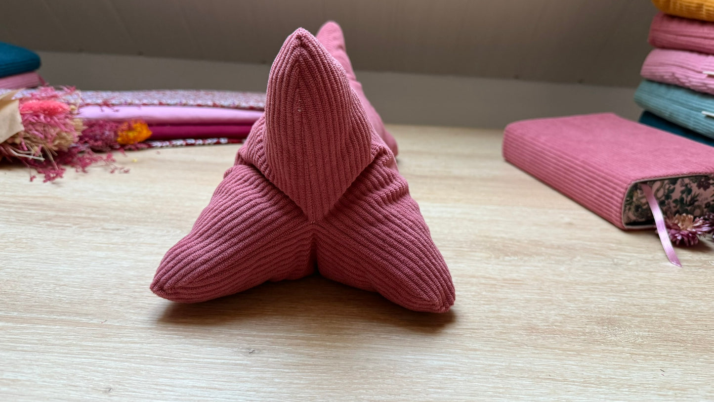 Coussin de Lecture - Velours Rose