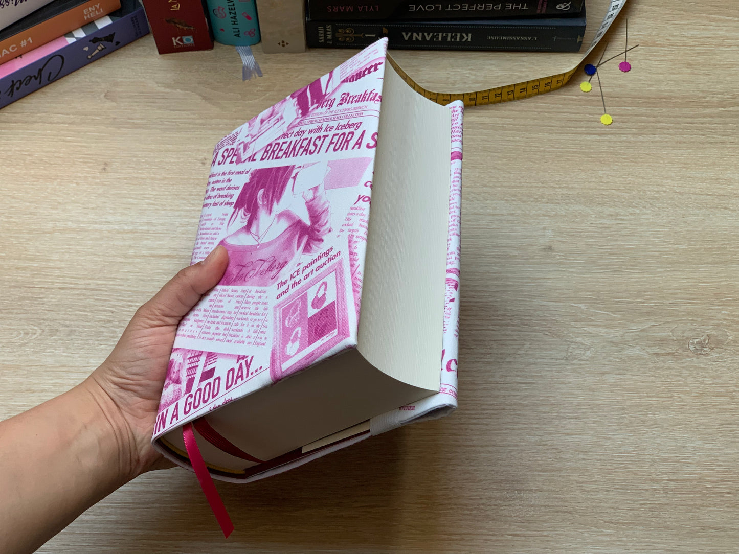 Couvre-livre - Pink Paper