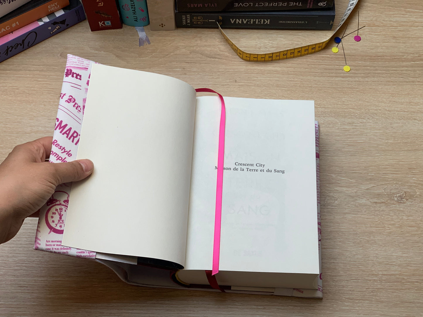 Couvre-livre - Pink Paper