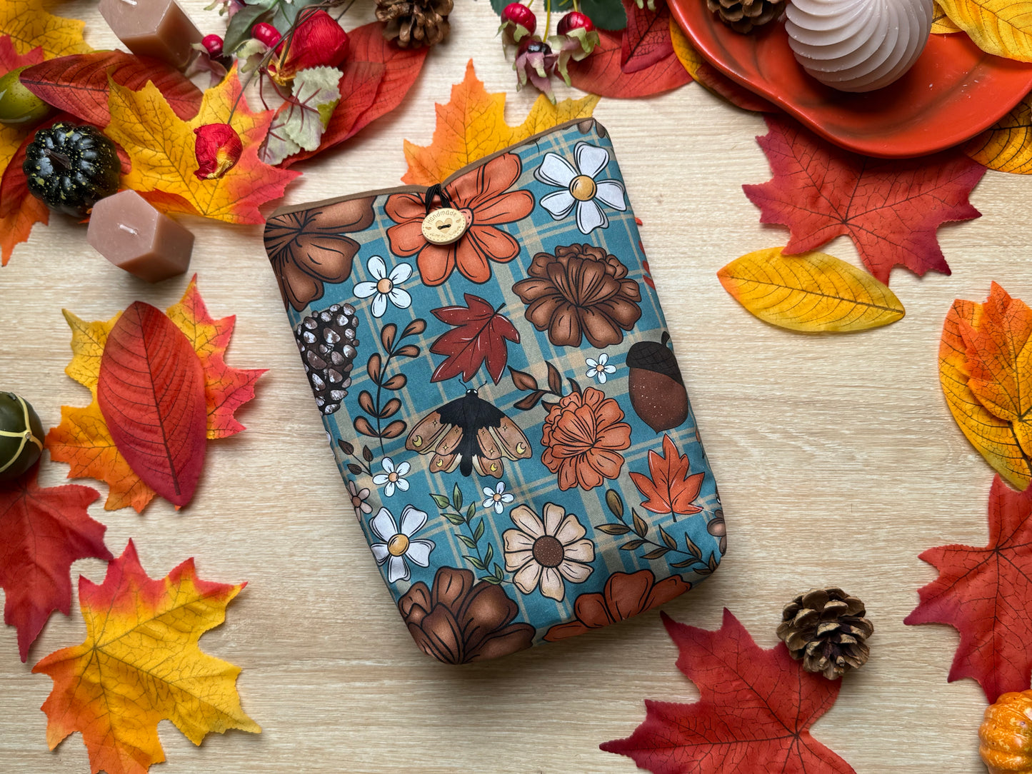 Pochette à livre - Fleur d'Automne