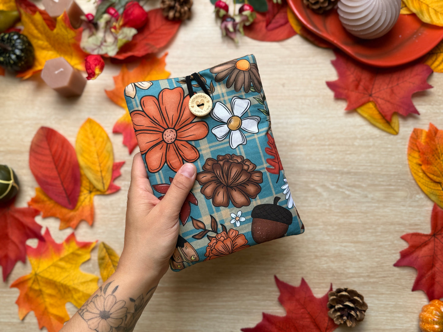 Pochette à Liseuse - Fleur d'Automne