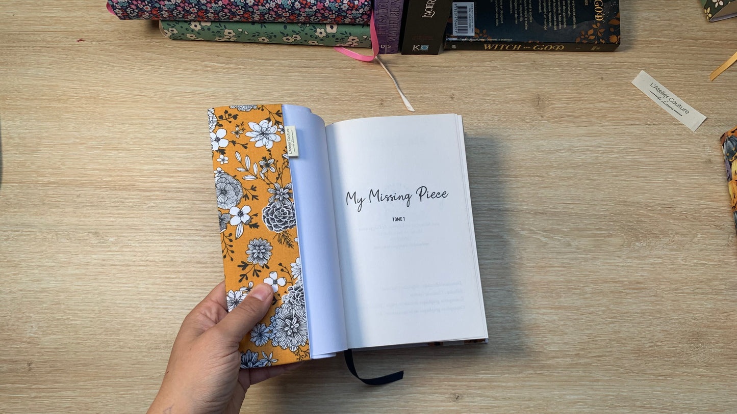 Couvre-livre - Camélia