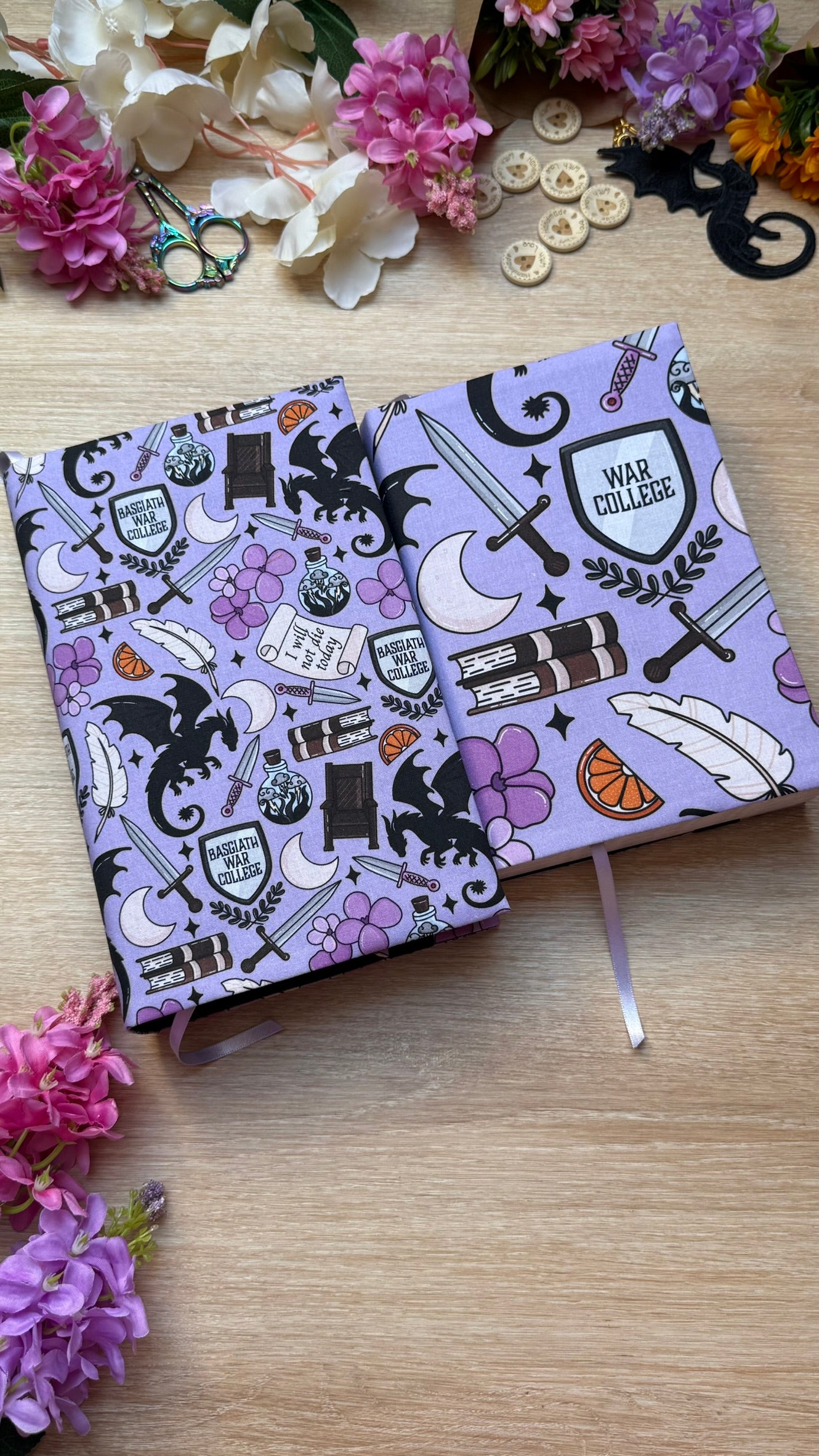 Couvre-livre - Violet