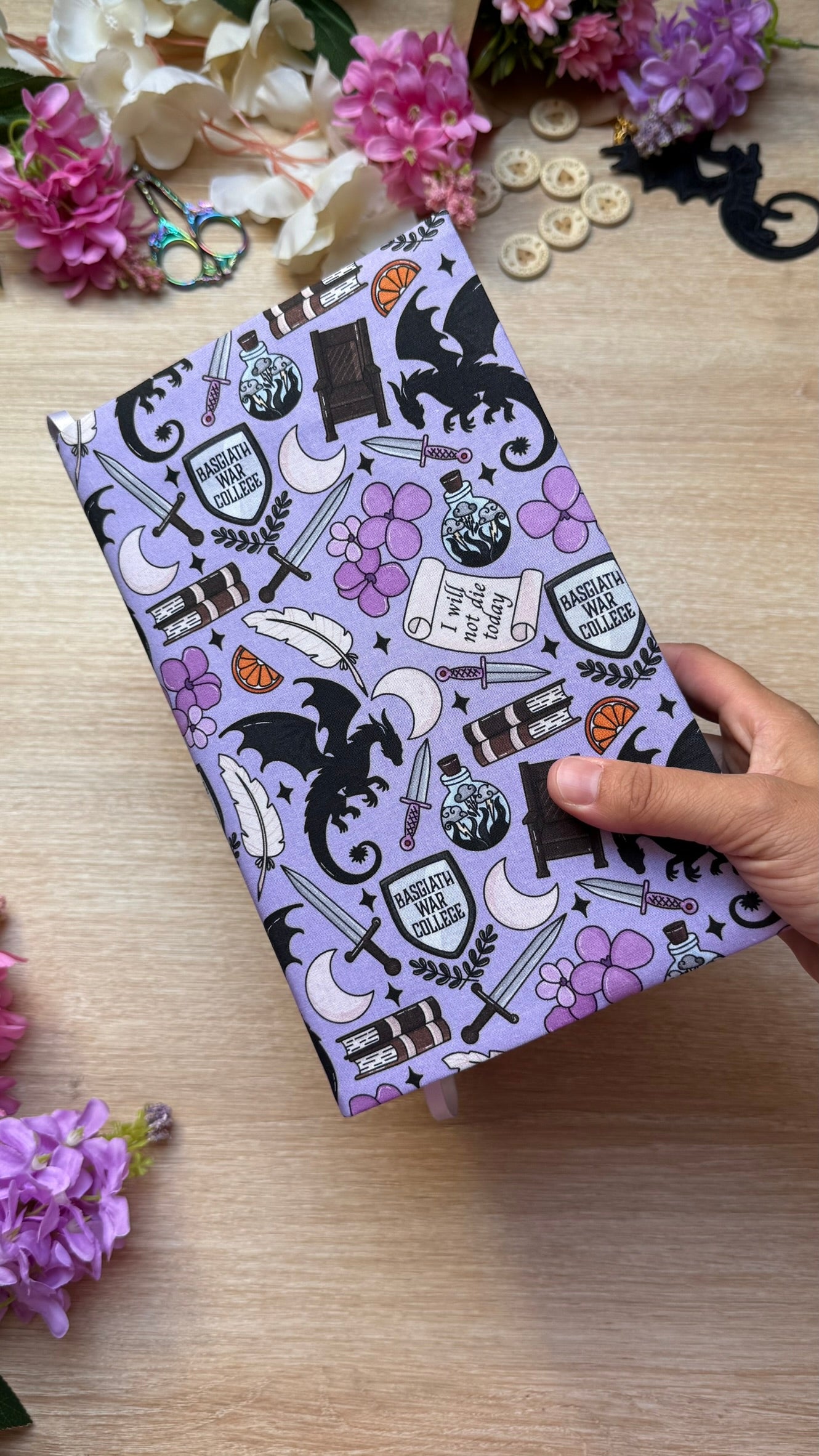 Couvre-livre - Violet