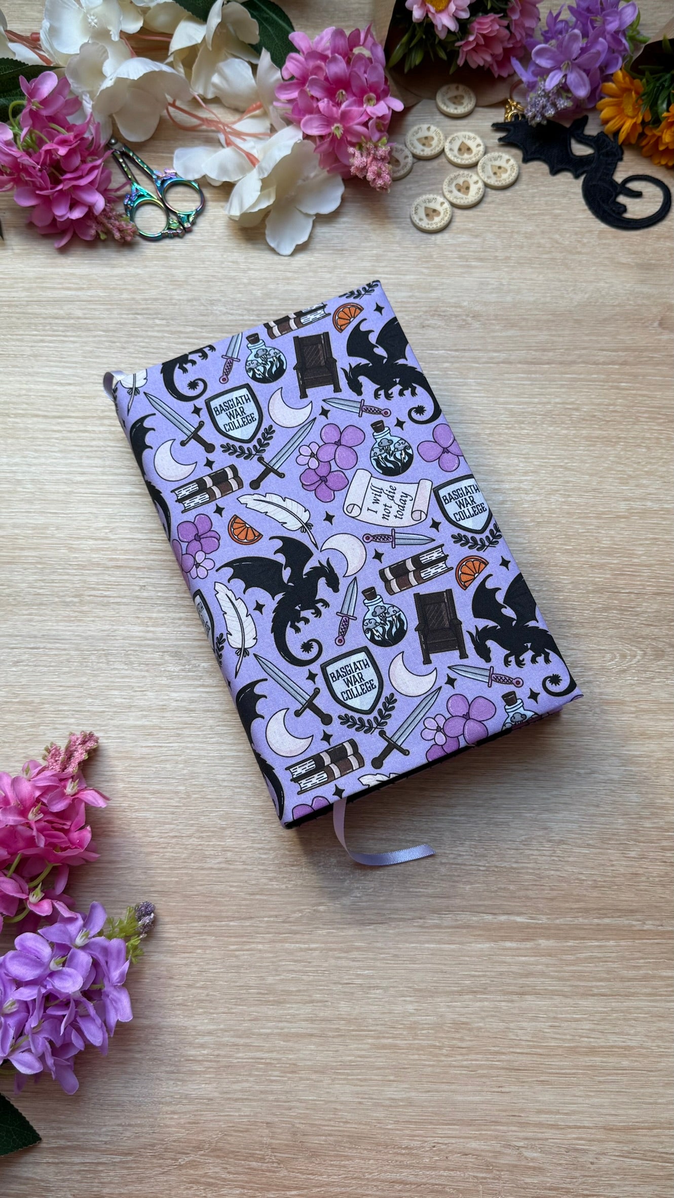 Couvre-livre - Violet