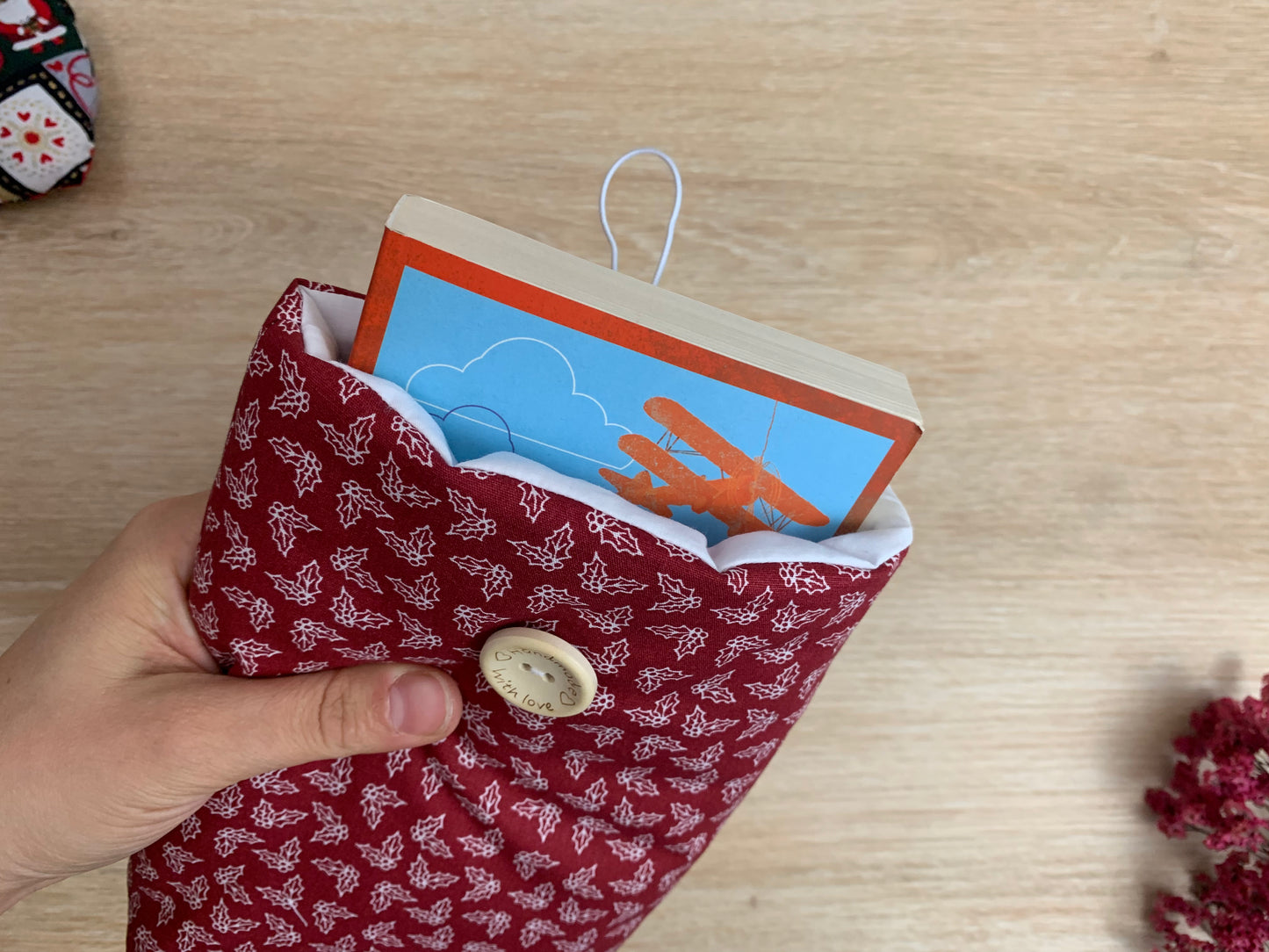 Pochette à livre - Houx
