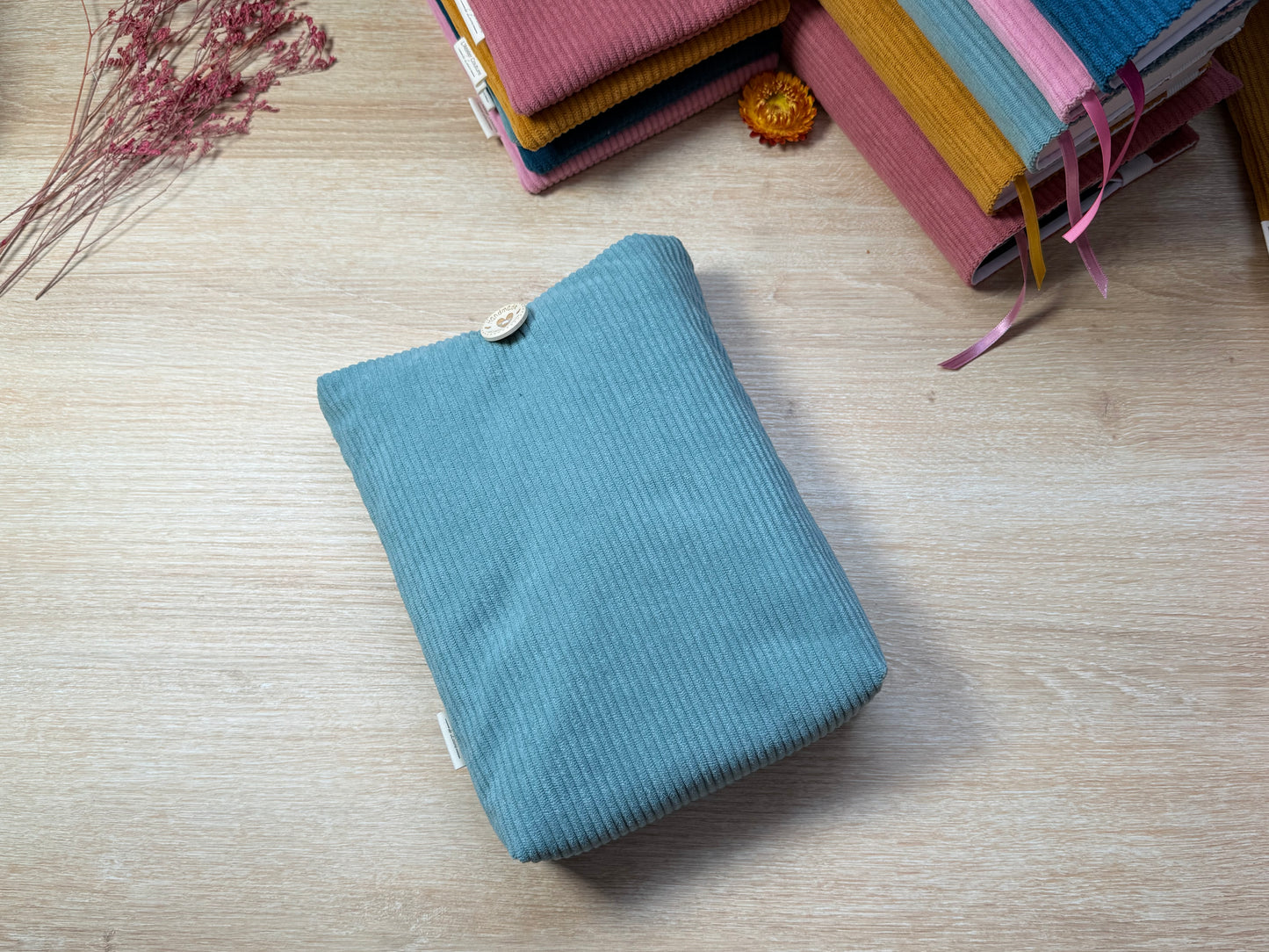 Pochette à livre - Velours Jade