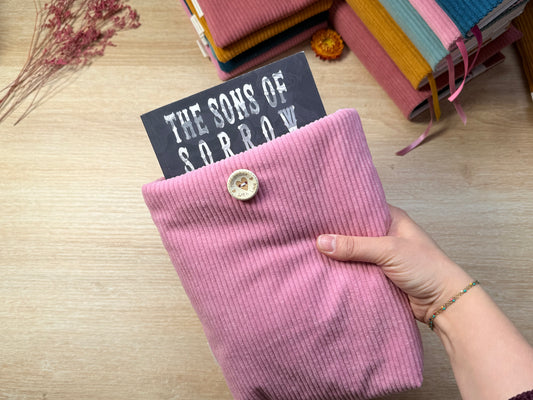 Pochette à livre - Velours Rose