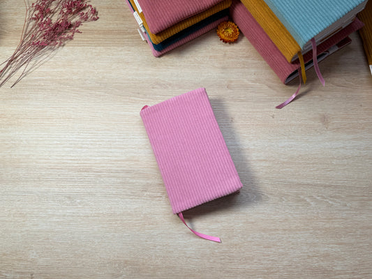 Couvre-livre - Velours Rose