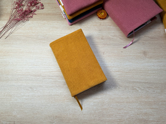 Couvre-livre - Velours Moutarde