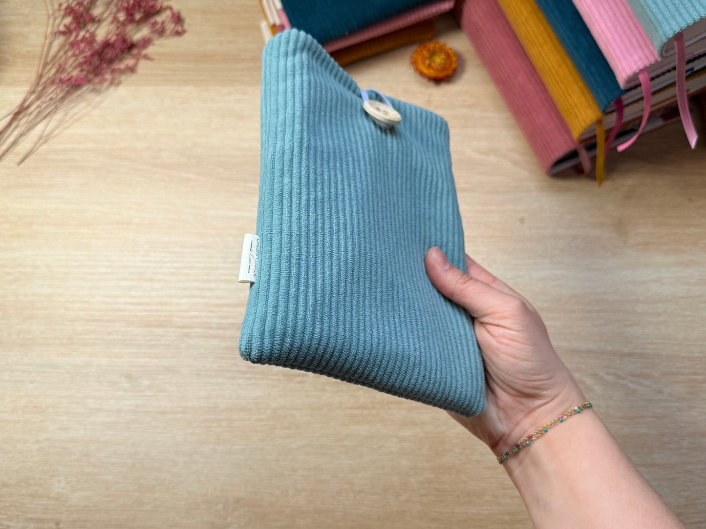Pochette à Liseuse - Velours Jade