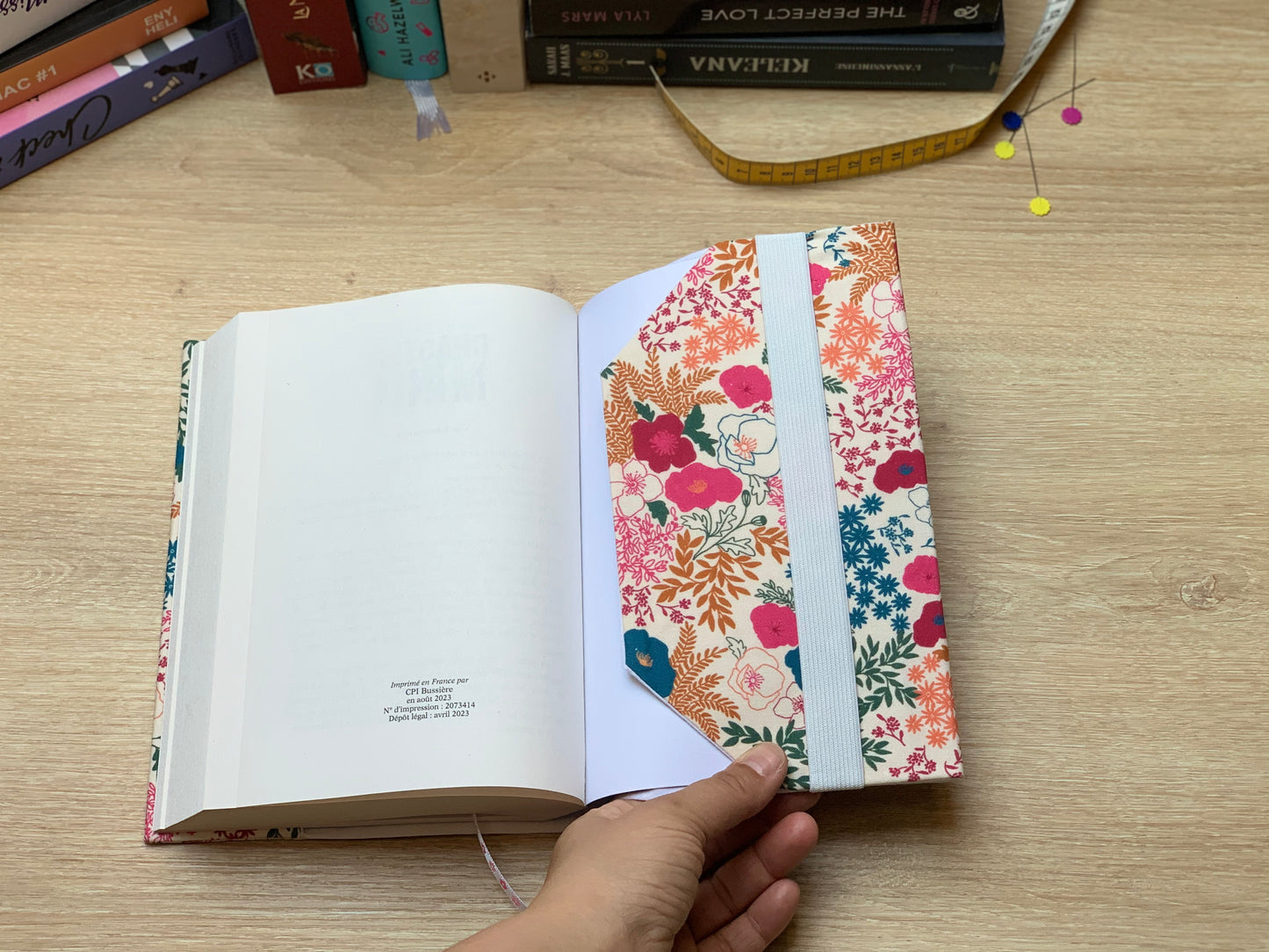Couvre-livre - Jardin en fleur