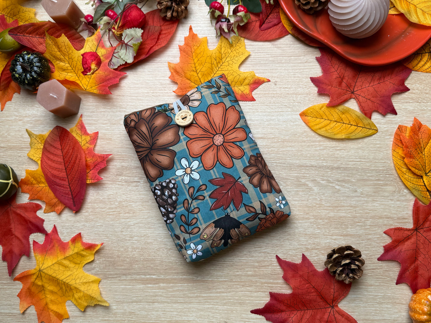 Pochette à livre - Fleur d'Automne