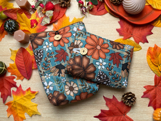 Pochette à livre - Fleur d'Automne